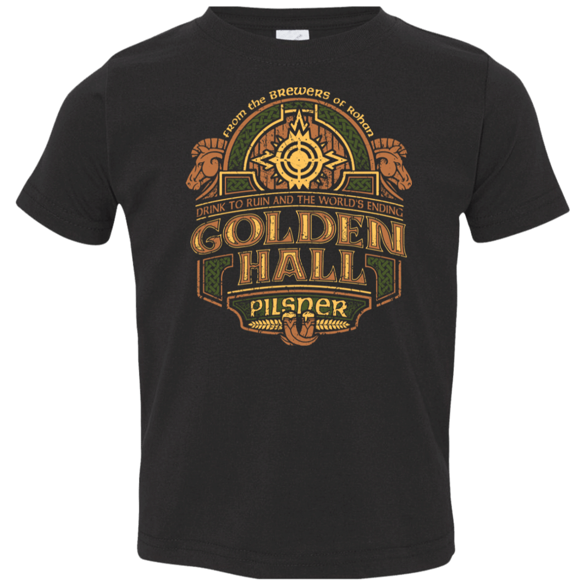 T-Shirts Black / 2T Golden Hall Pilsner Toddler Premium T-Shirt