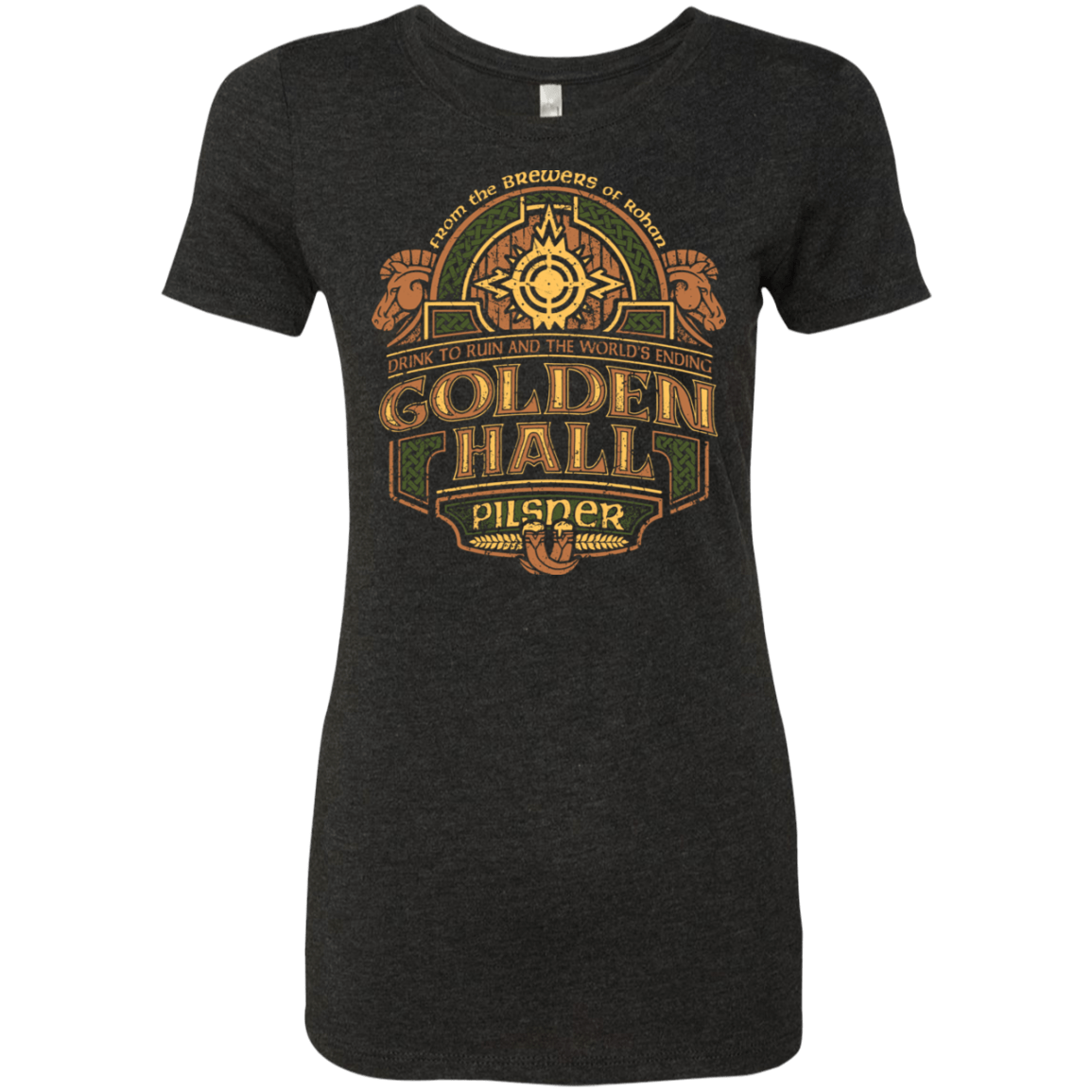 T-Shirts Vintage Black / S Golden Hall Pilsner Women's Triblend T-Shirt