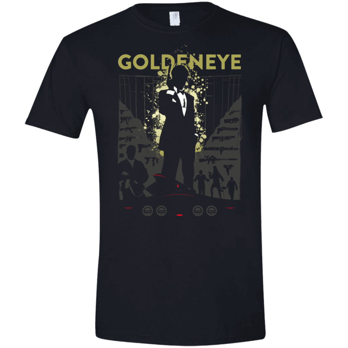 T-Shirts Black / X-Small Goldeneye Men's Semi-Fitted Softstyle
