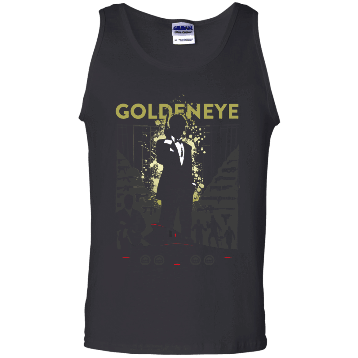 T-Shirts Black / S Goldeneye Men's Tank Top