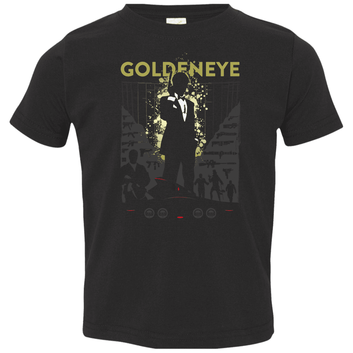 T-Shirts Black / 2T Goldeneye Toddler Premium T-Shirt