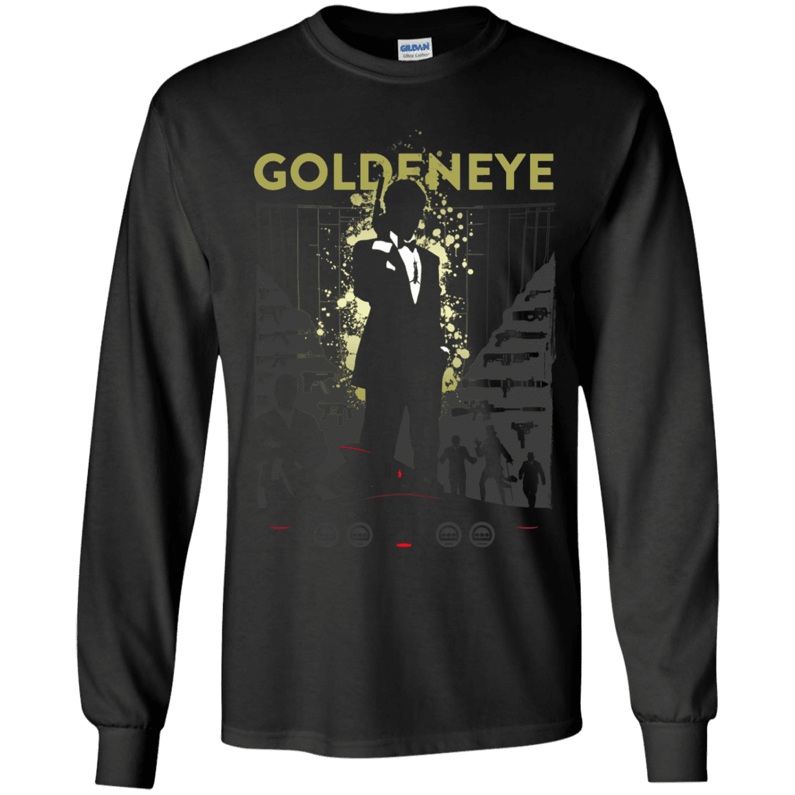 T-Shirts Black / YS Goldeneye Youth Long Sleeve T-Shirt