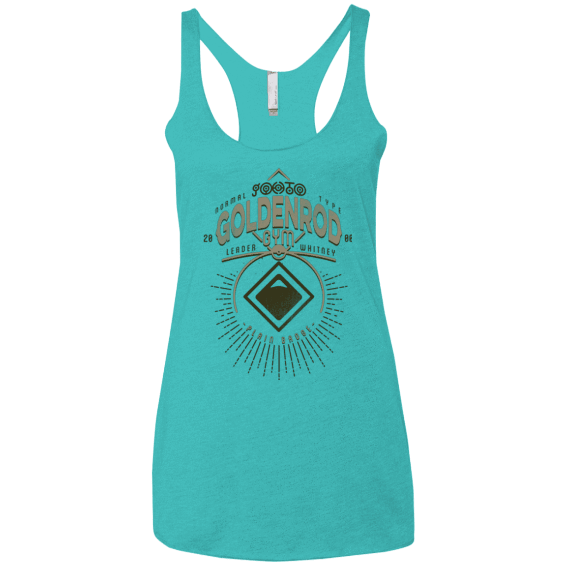 T-Shirts Tahiti Blue / X-Small Goldenrod Gym Women's Triblend Racerback Tank