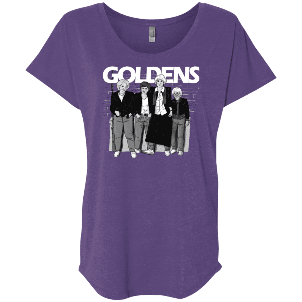 T-Shirts Purple Rush / X-Small Goldens Triblend Dolman Sleeve