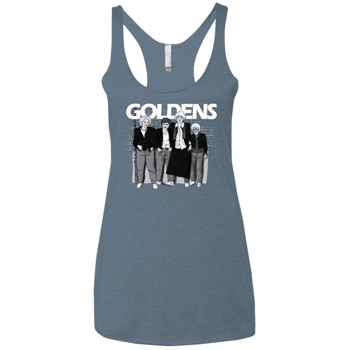 T-Shirts Indigo / X-Small Goldens Women's Triblend Racerback Tank