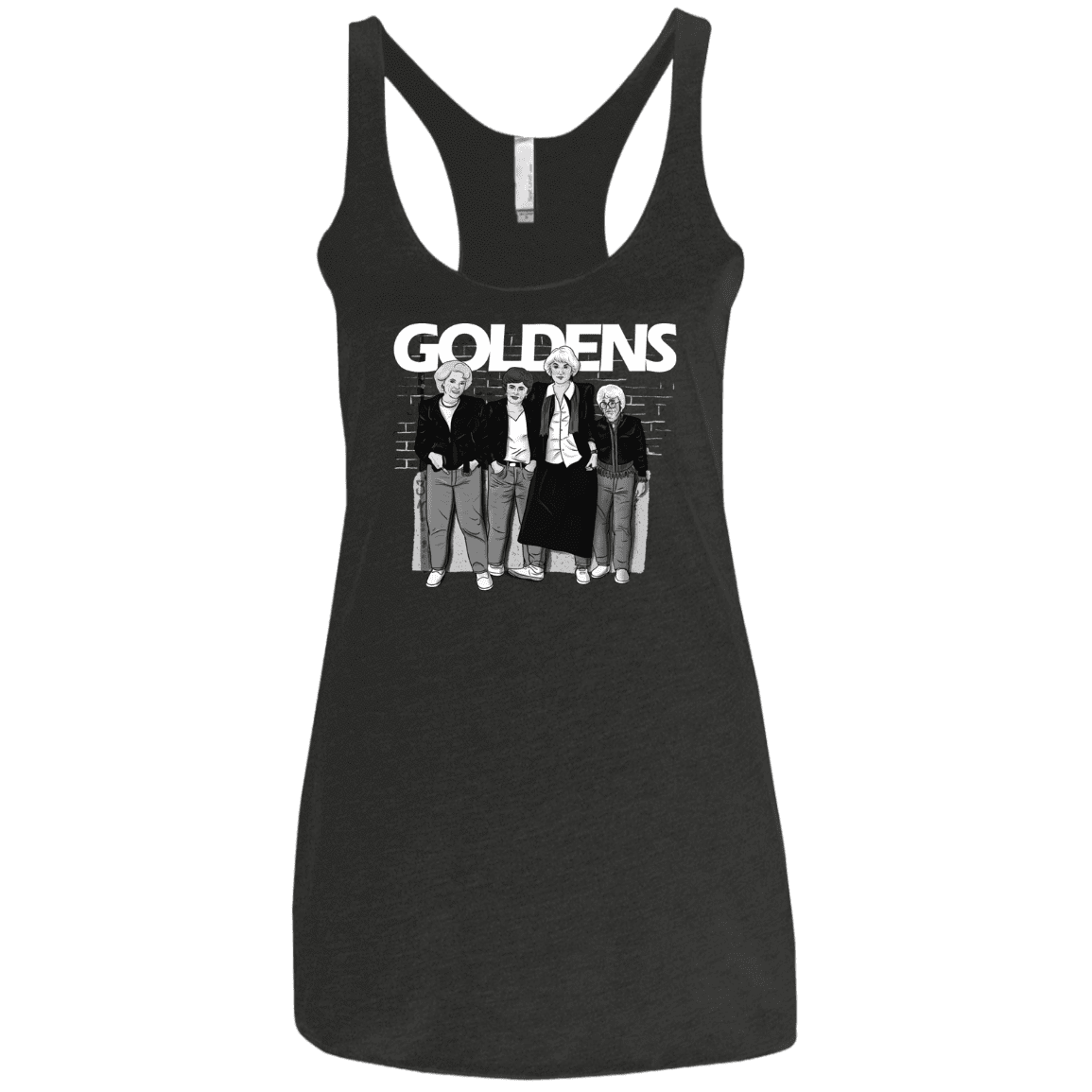 T-Shirts Vintage Black / X-Small Goldens Women's Triblend Racerback Tank