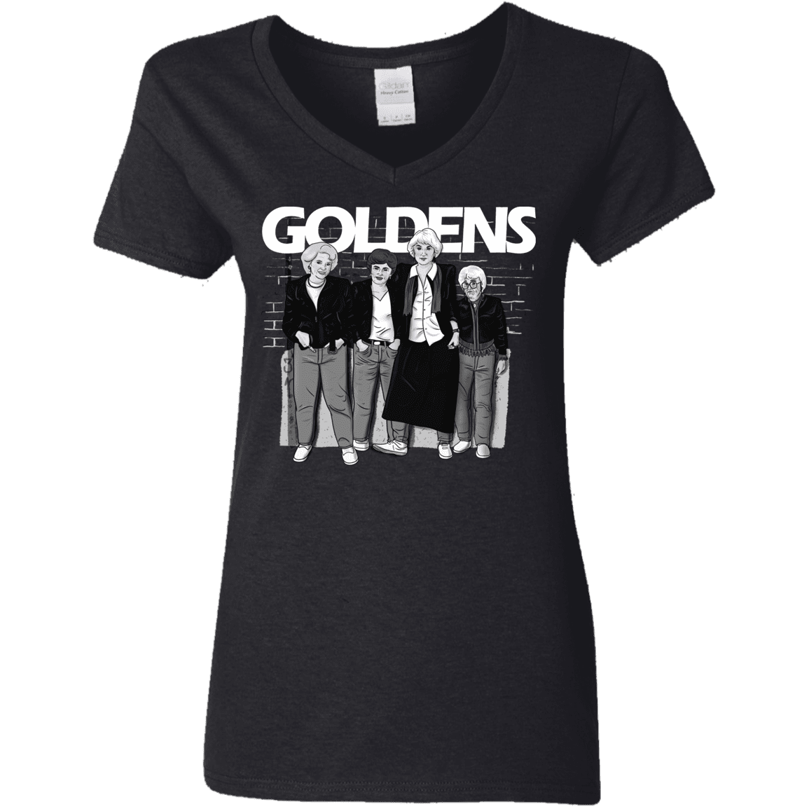 T-Shirts Black / S Goldens Women's V-Neck T-Shirt