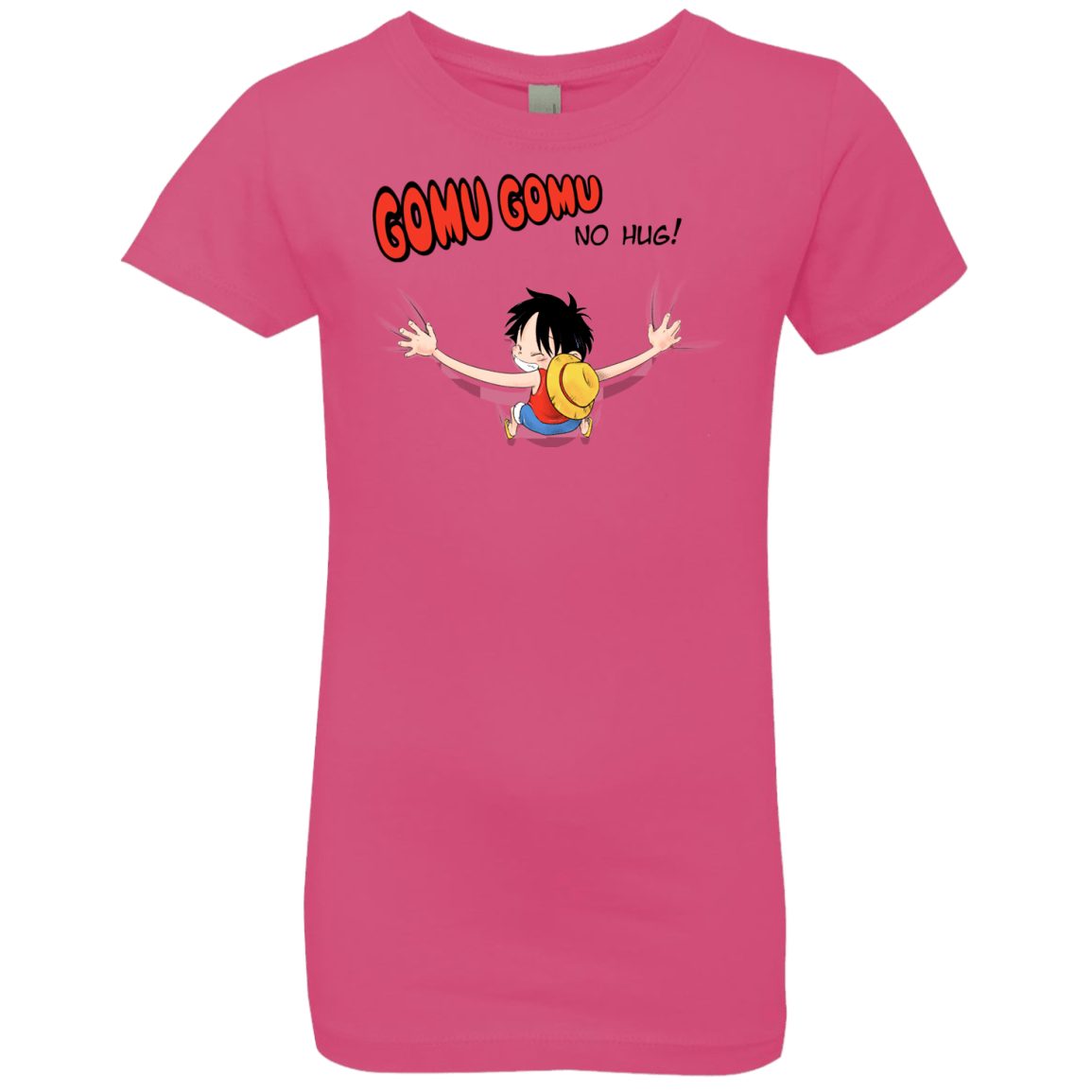 T-Shirts Hot Pink / YXS Gomu Gomu no Hug Girls Premium T-Shirt