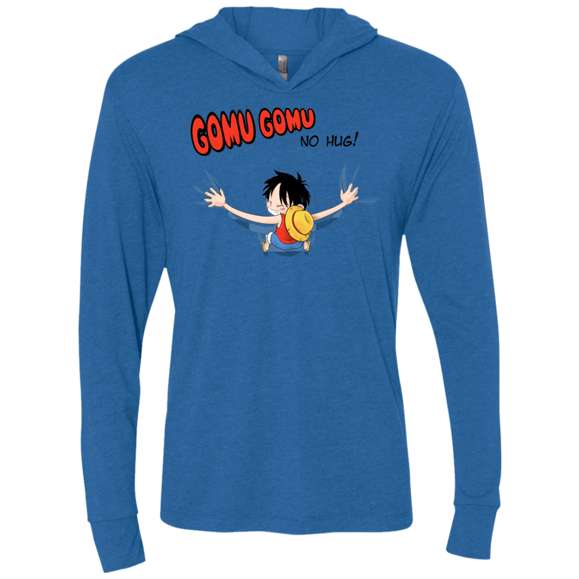 T-Shirts Vintage Royal / X-Small Gomu Gomu no Hug Triblend Long Sleeve Hoodie Tee