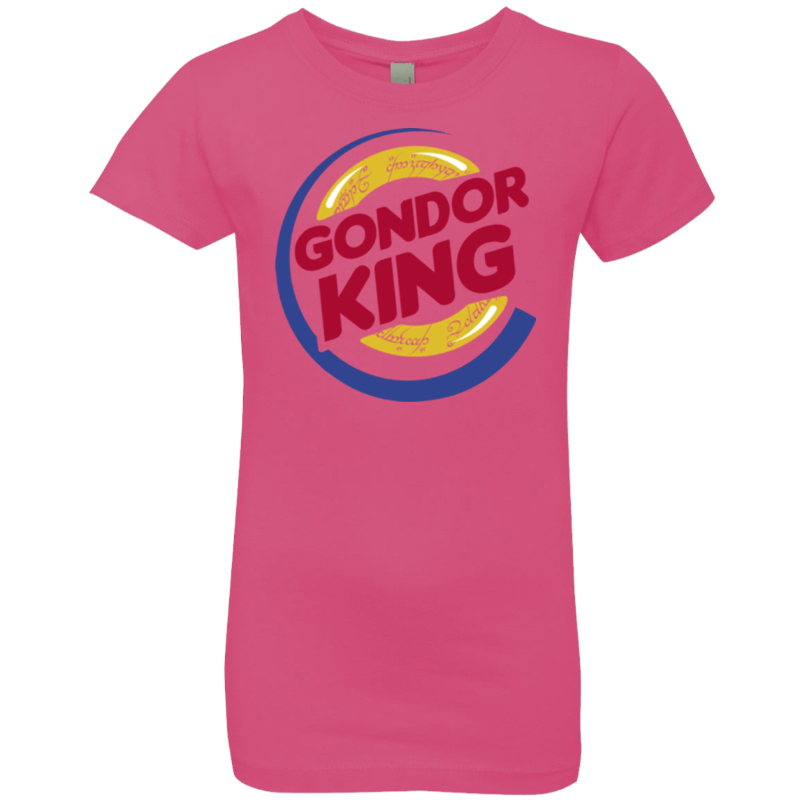 T-Shirts Hot Pink / YXS Gondor King Girls Premium T-Shirt