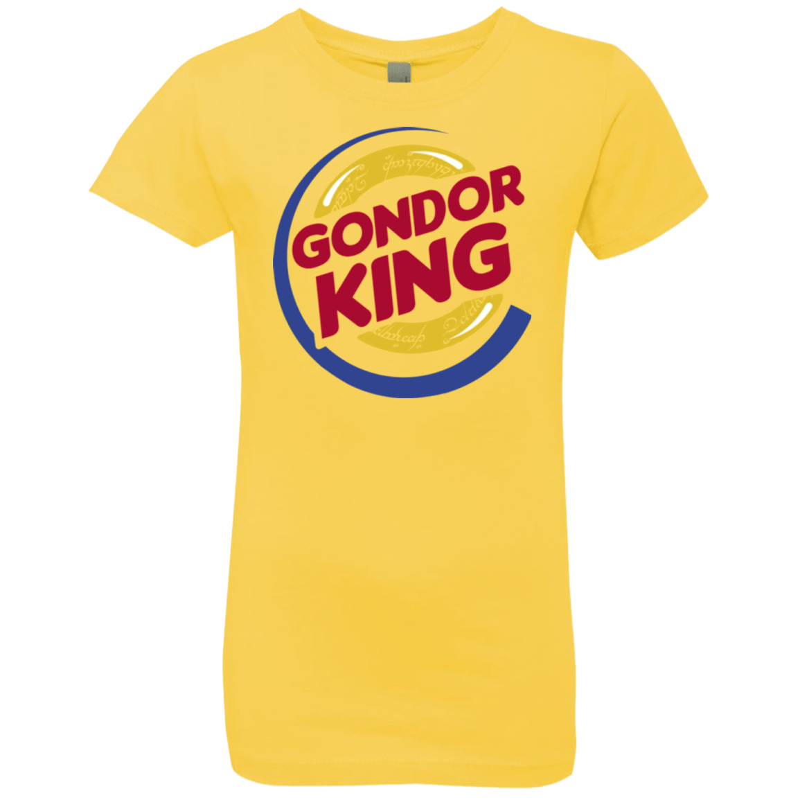 T-Shirts Vibrant Yellow / YXS Gondor King Girls Premium T-Shirt