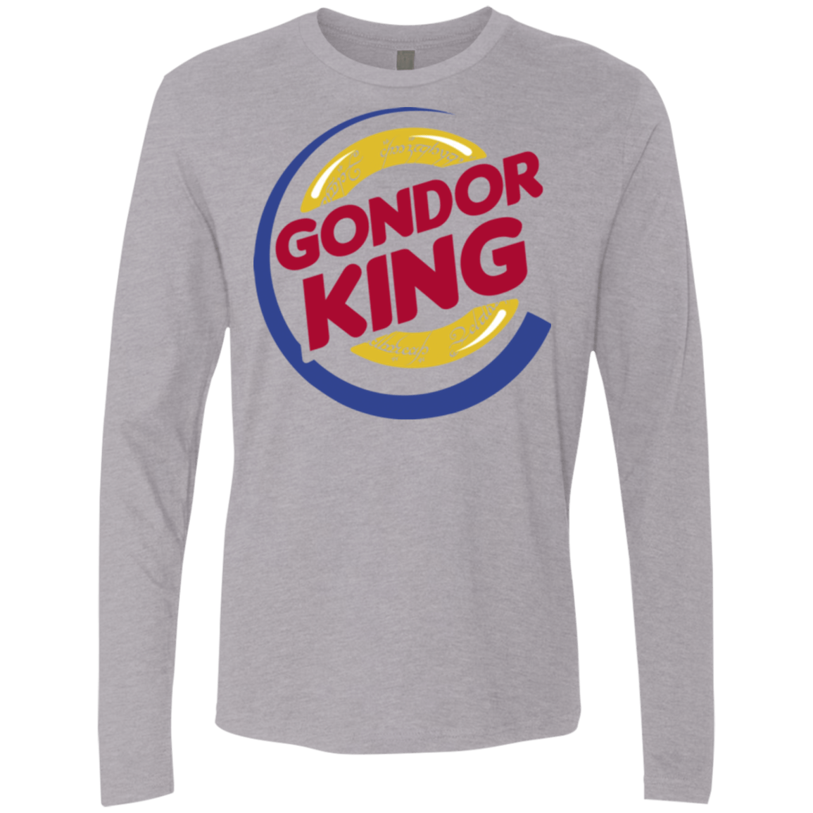 T-Shirts Heather Grey / Small Gondor King Men's Premium Long Sleeve