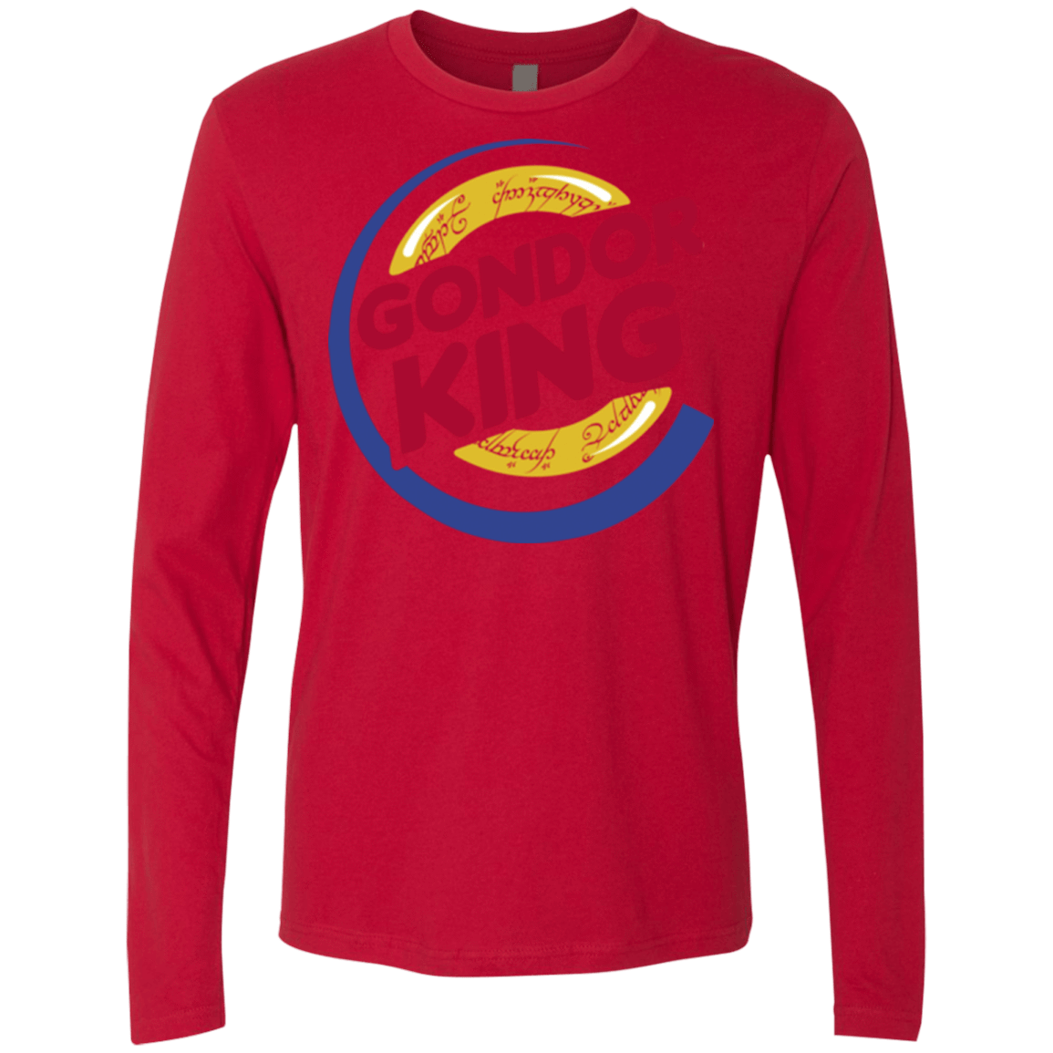 T-Shirts Red / Small Gondor King Men's Premium Long Sleeve
