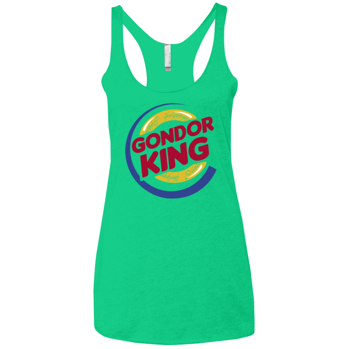 T-Shirts Envy / X-Small Gondor King Women's Triblend Racerback Tank