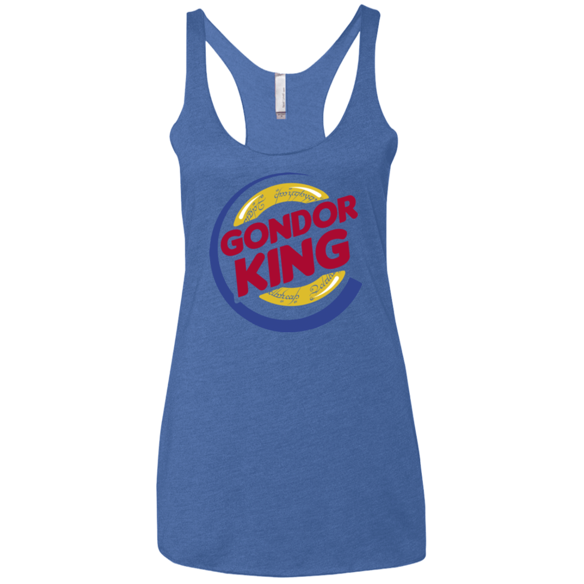 T-Shirts Vintage Royal / X-Small Gondor King Women's Triblend Racerback Tank
