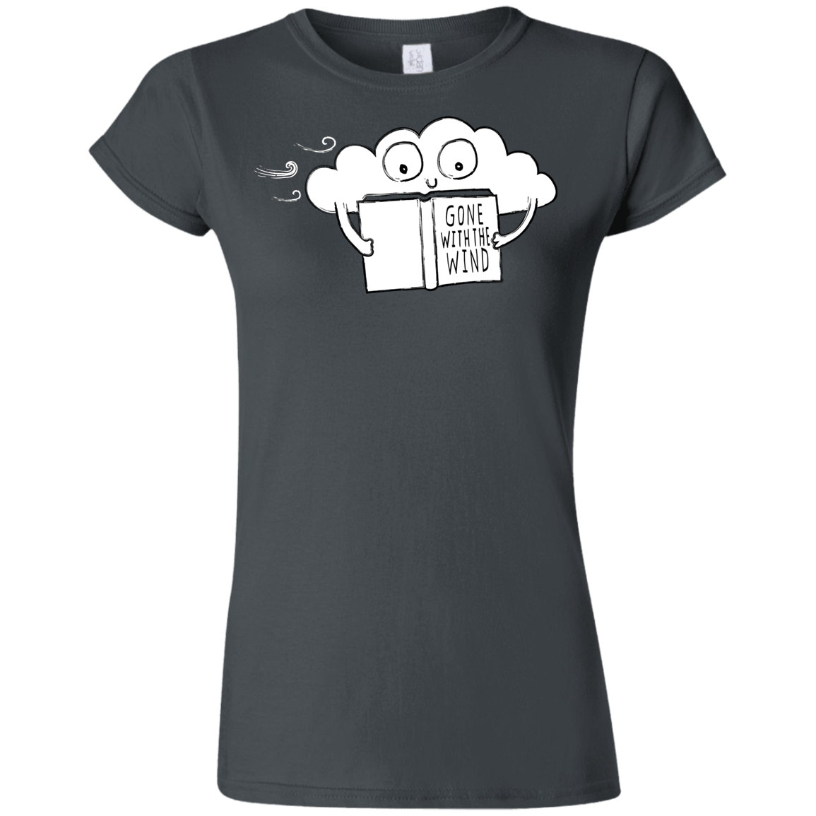 T-Shirts Charcoal / S Gone with the Wind Junior Slimmer-Fit T-Shirt