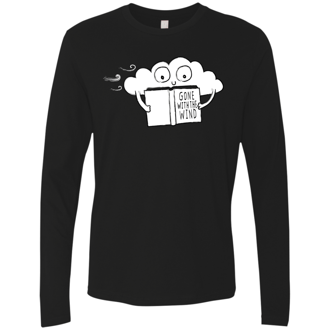 T-Shirts Black / S Gone with the Wind Men's Premium Long Sleeve