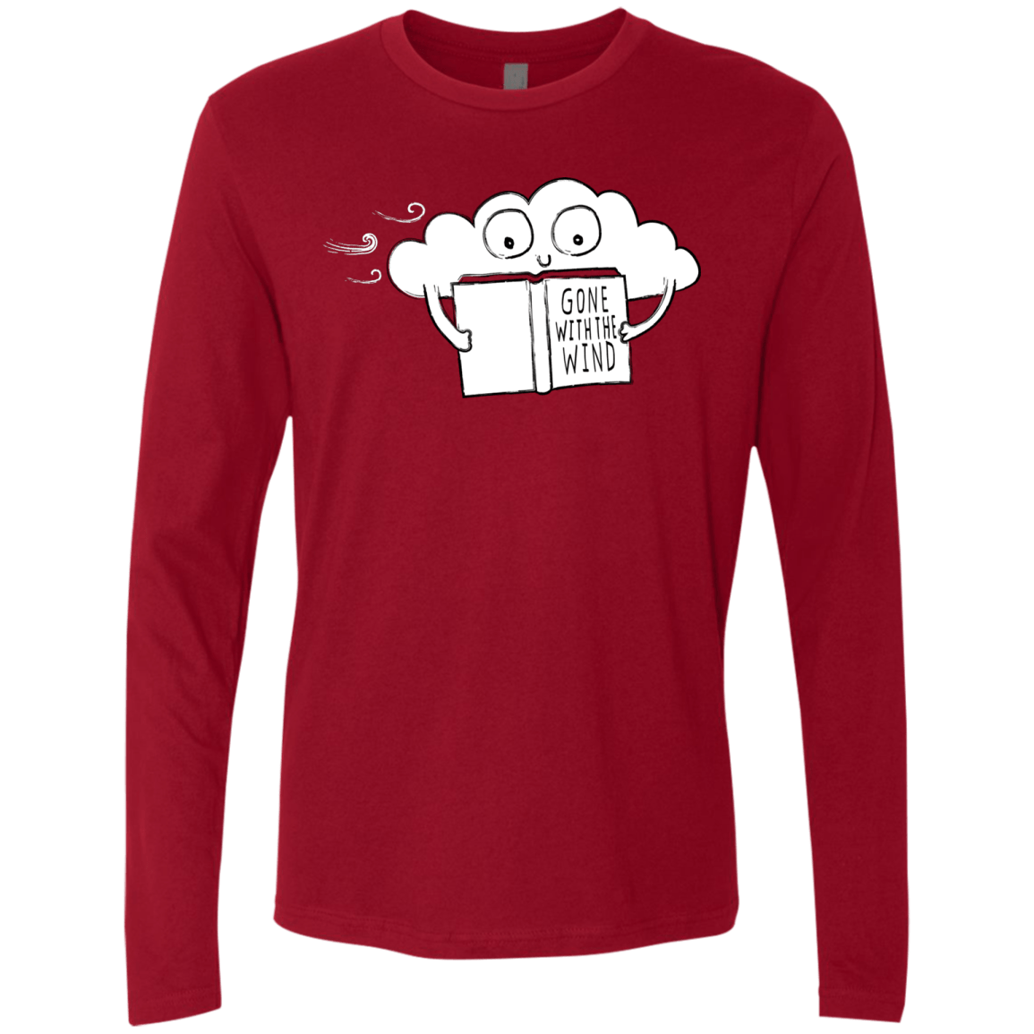 T-Shirts Cardinal / S Gone with the Wind Men's Premium Long Sleeve