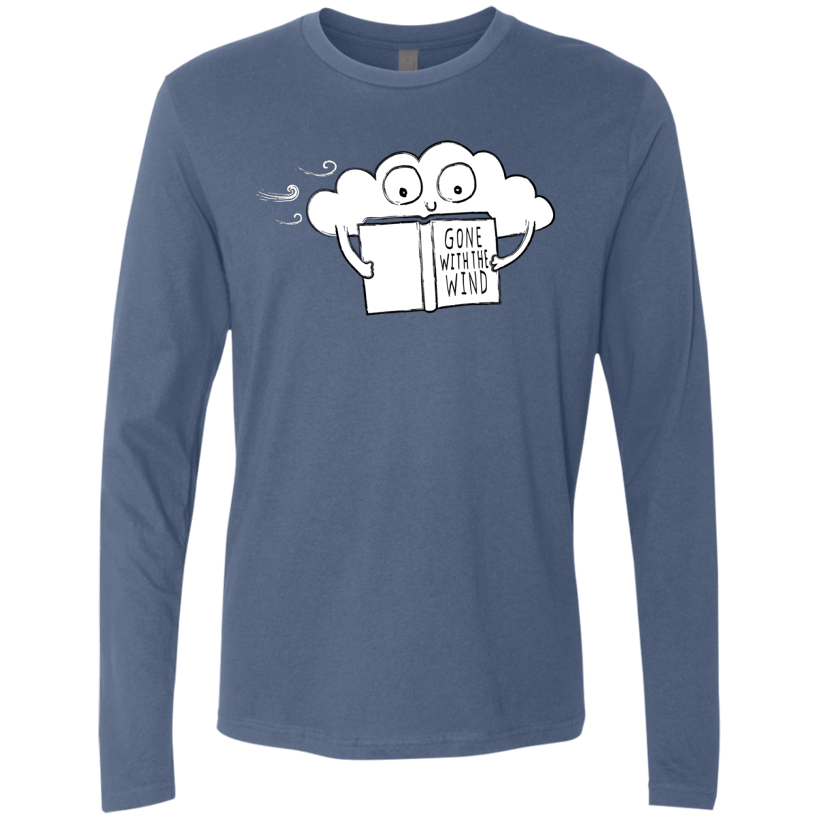 T-Shirts Indigo / S Gone with the Wind Men's Premium Long Sleeve