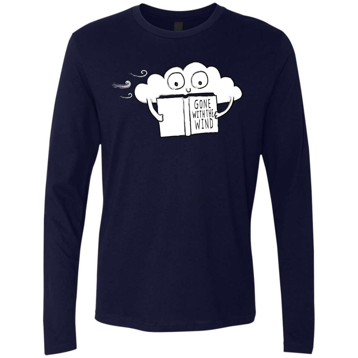 T-Shirts Midnight Navy / S Gone with the Wind Men's Premium Long Sleeve