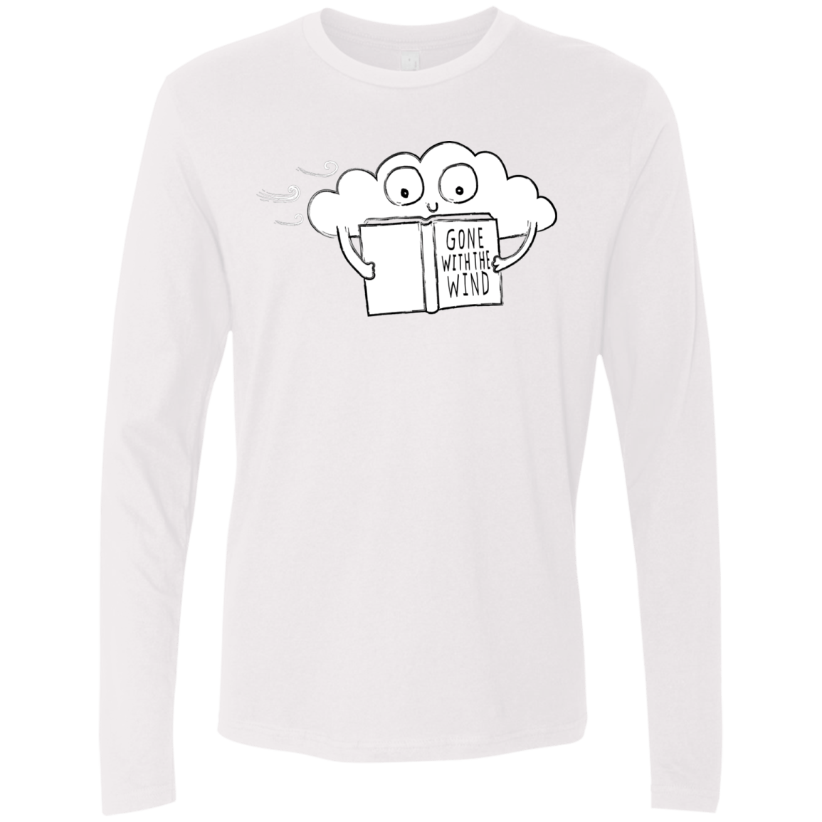T-Shirts White / S Gone with the Wind Men's Premium Long Sleeve