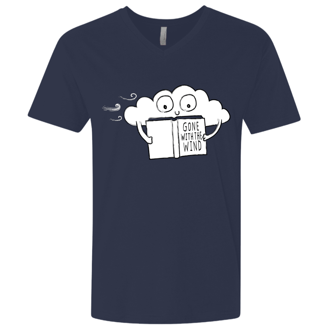 T-Shirts Midnight Navy / X-Small Gone with the Wind Men's Premium V-Neck