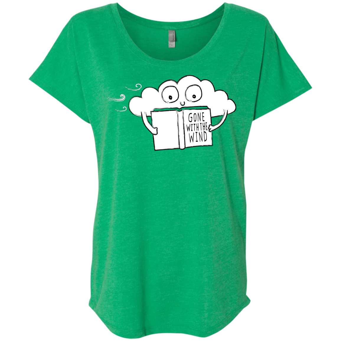 T-Shirts Envy / X-Small Gone with the Wind Triblend Dolman Sleeve