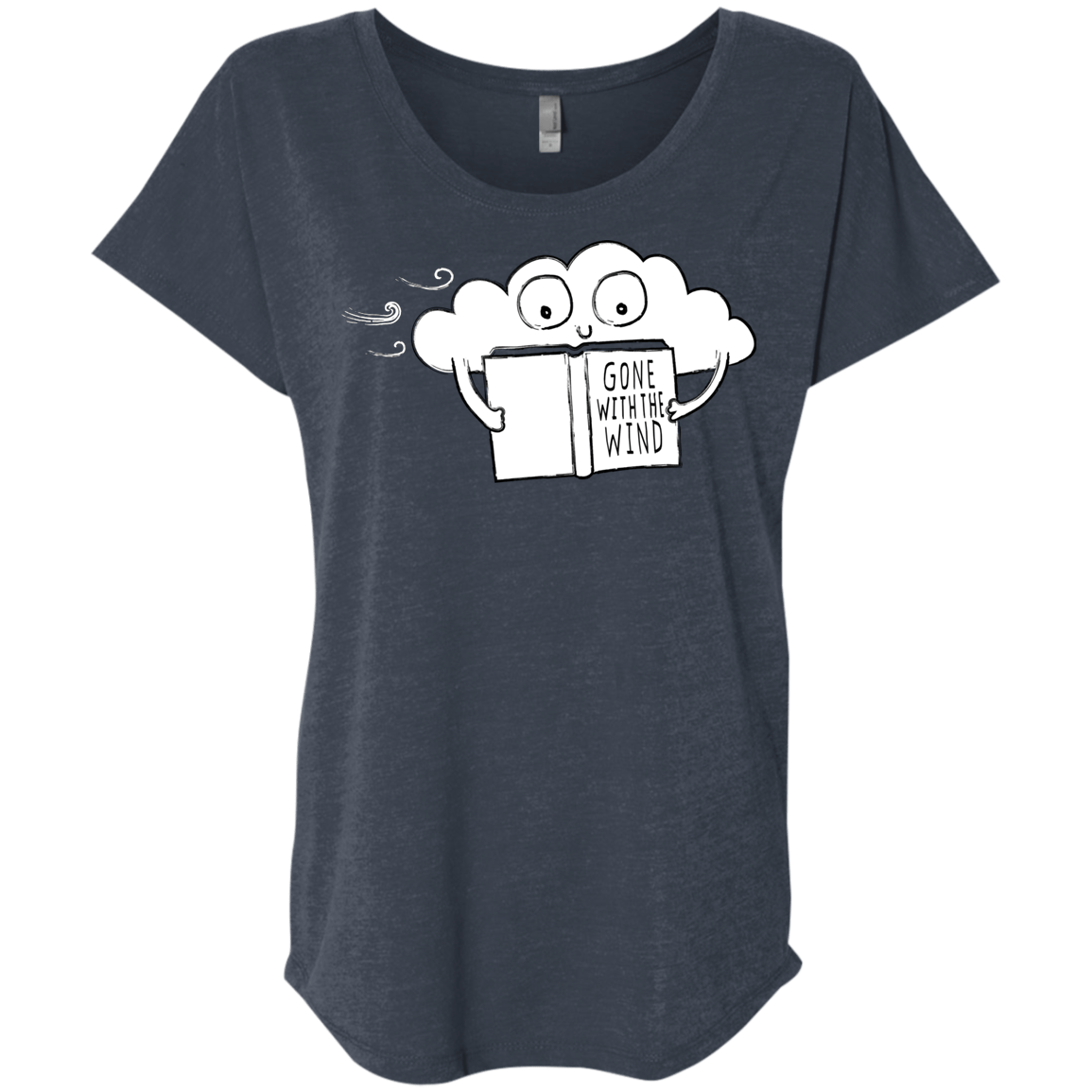 T-Shirts Vintage Navy / X-Small Gone with the Wind Triblend Dolman Sleeve