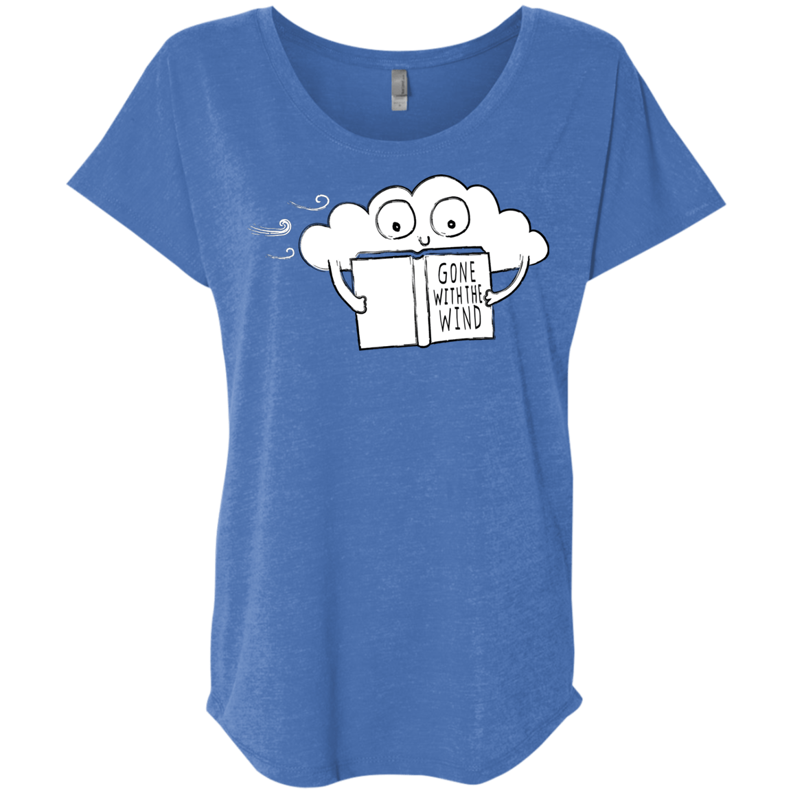 T-Shirts Vintage Royal / X-Small Gone with the Wind Triblend Dolman Sleeve