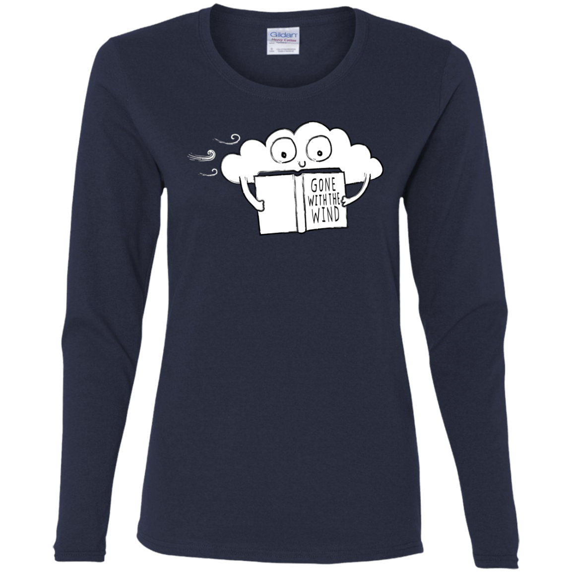 T-Shirts Navy / S Gone with the Wind Women's Long Sleeve T-Shirt