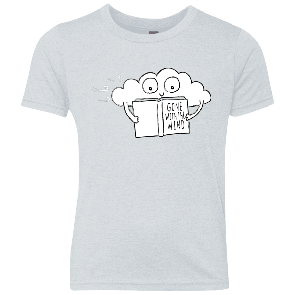 T-Shirts Heather White / YXS Gone with the Wind Youth Triblend T-Shirt