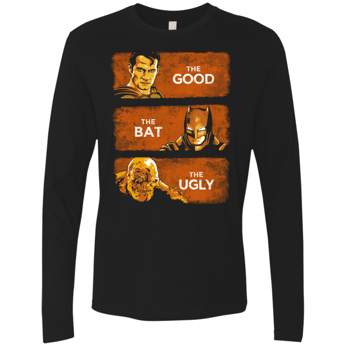 T-Shirts Black / S Good, Bat, Ugly Men's Premium Long Sleeve