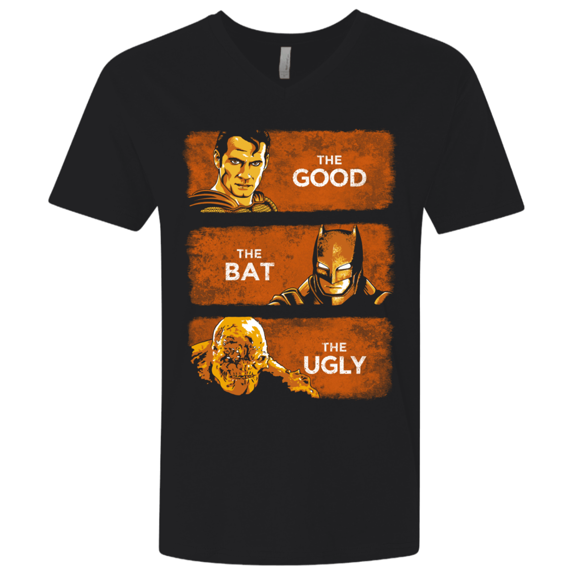 T-Shirts Black / X-Small Good, Bat, Ugly Men's Premium V-Neck