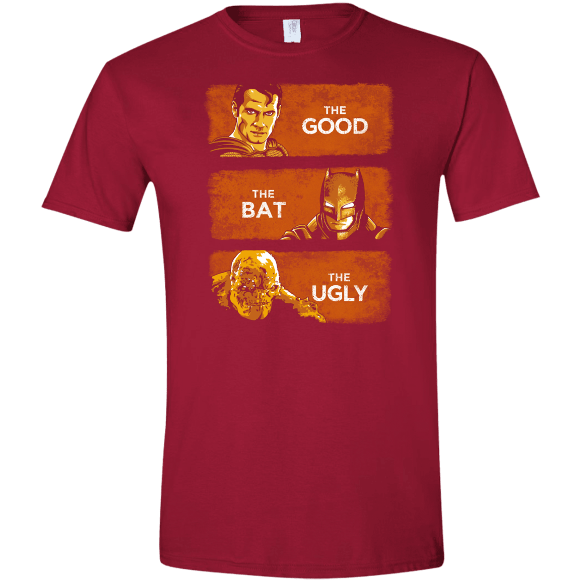 T-Shirts Cardinal Red / S Good, Bat, Ugly Men's Semi-Fitted Softstyle