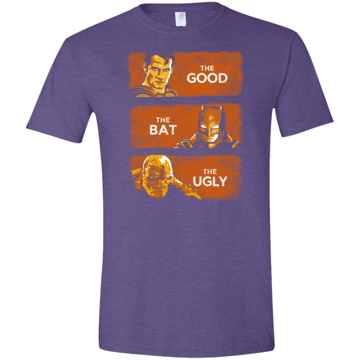 T-Shirts Heather Purple / S Good, Bat, Ugly Men's Semi-Fitted Softstyle