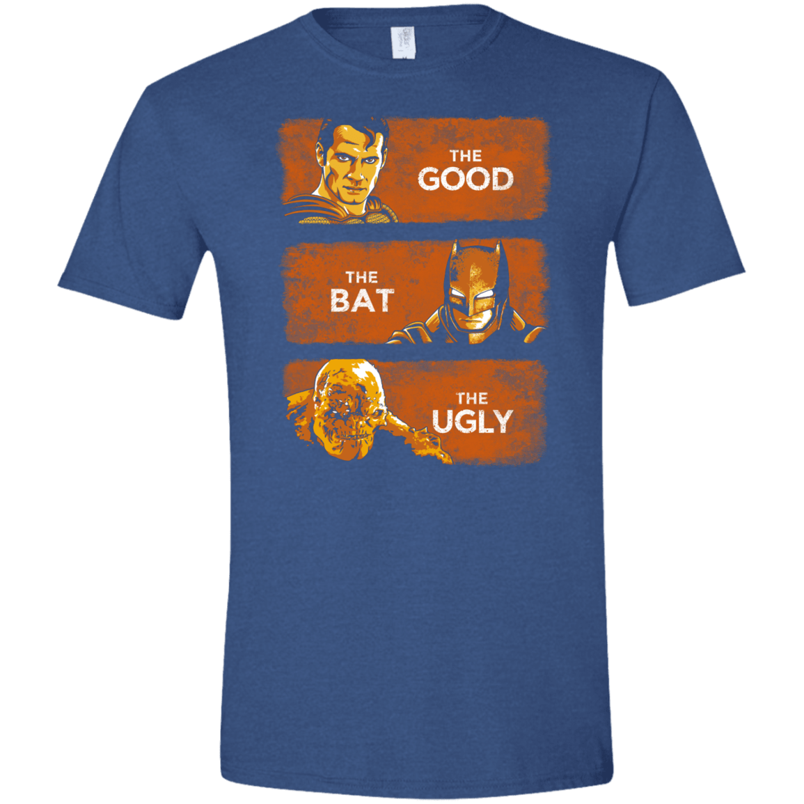 T-Shirts Heather Royal / X-Small Good, Bat, Ugly Men's Semi-Fitted Softstyle