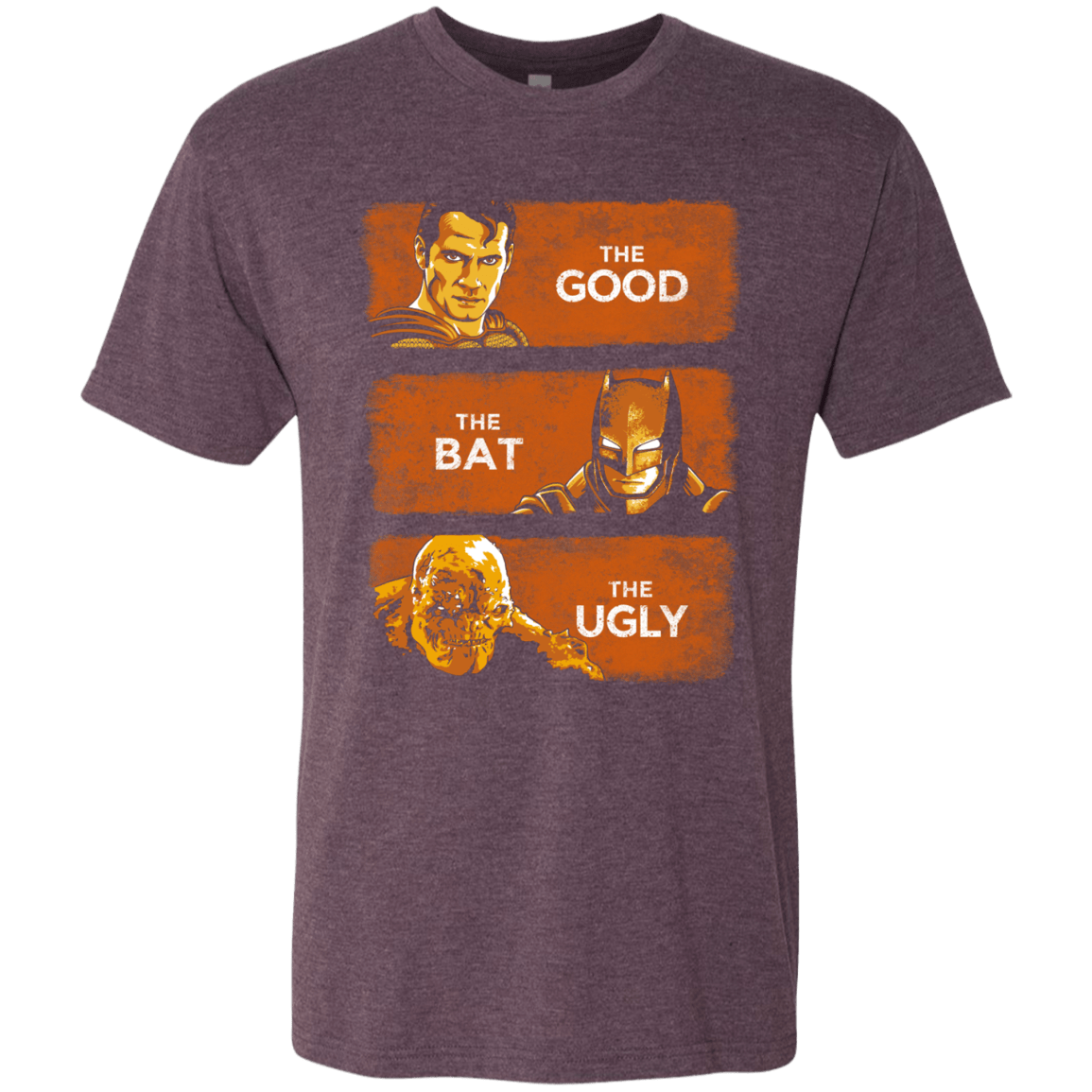 T-Shirts Vintage Purple / S Good, Bat, Ugly Men's Triblend T-Shirt