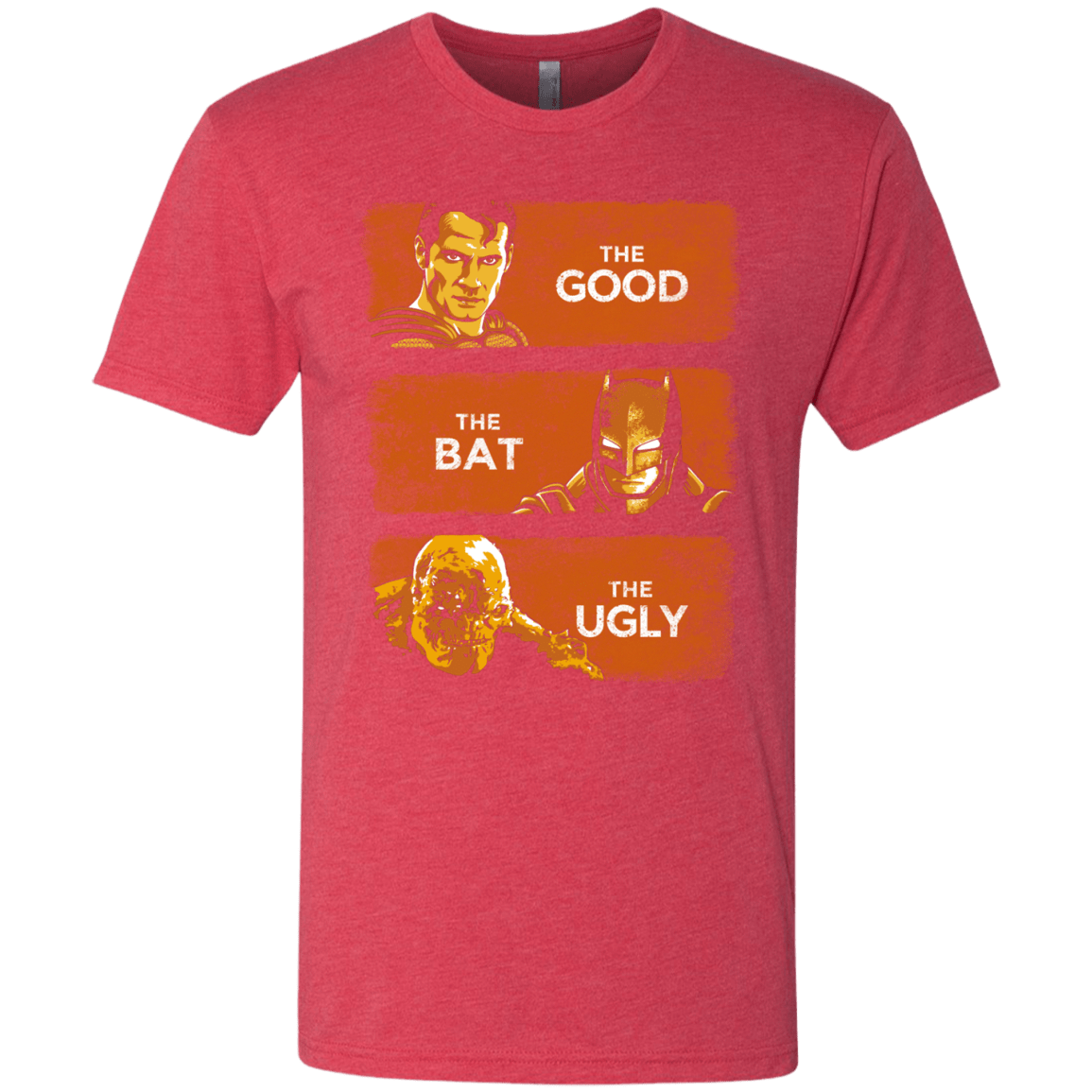 T-Shirts Vintage Red / S Good, Bat, Ugly Men's Triblend T-Shirt