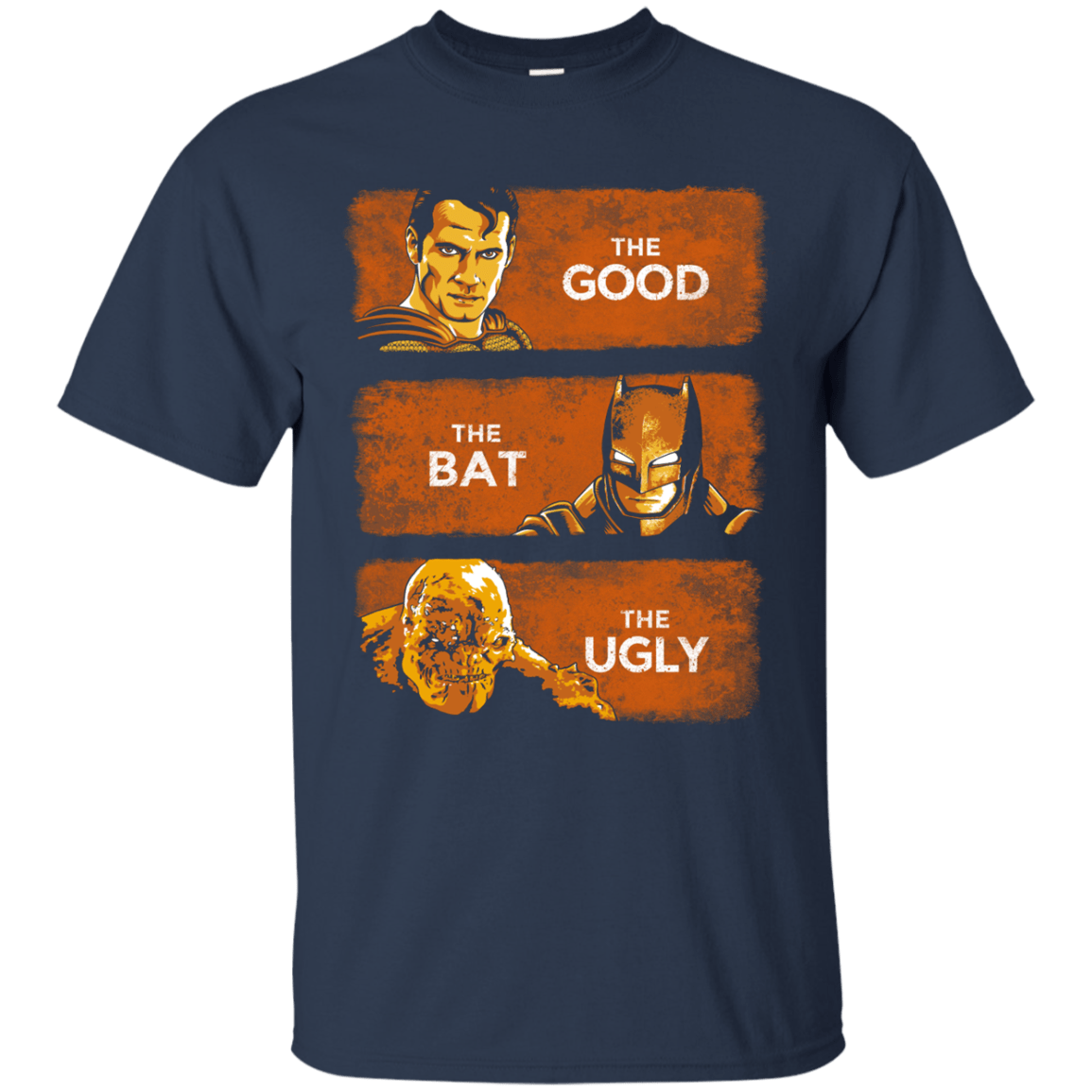 T-Shirts Navy / S Good, Bat, Ugly T-Shirt