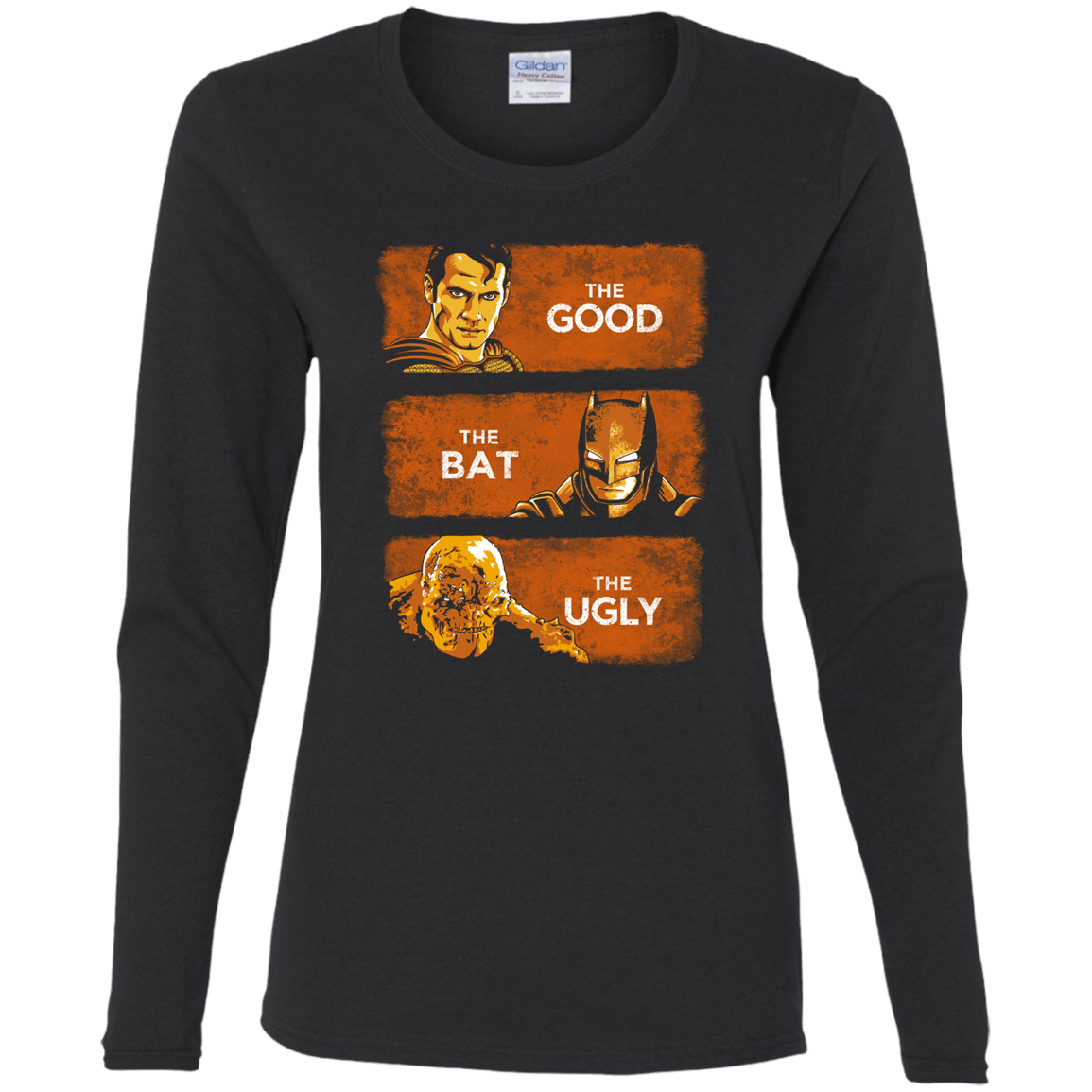 T-Shirts Black / S Good, Bat, Ugly Women's Long Sleeve T-Shirt