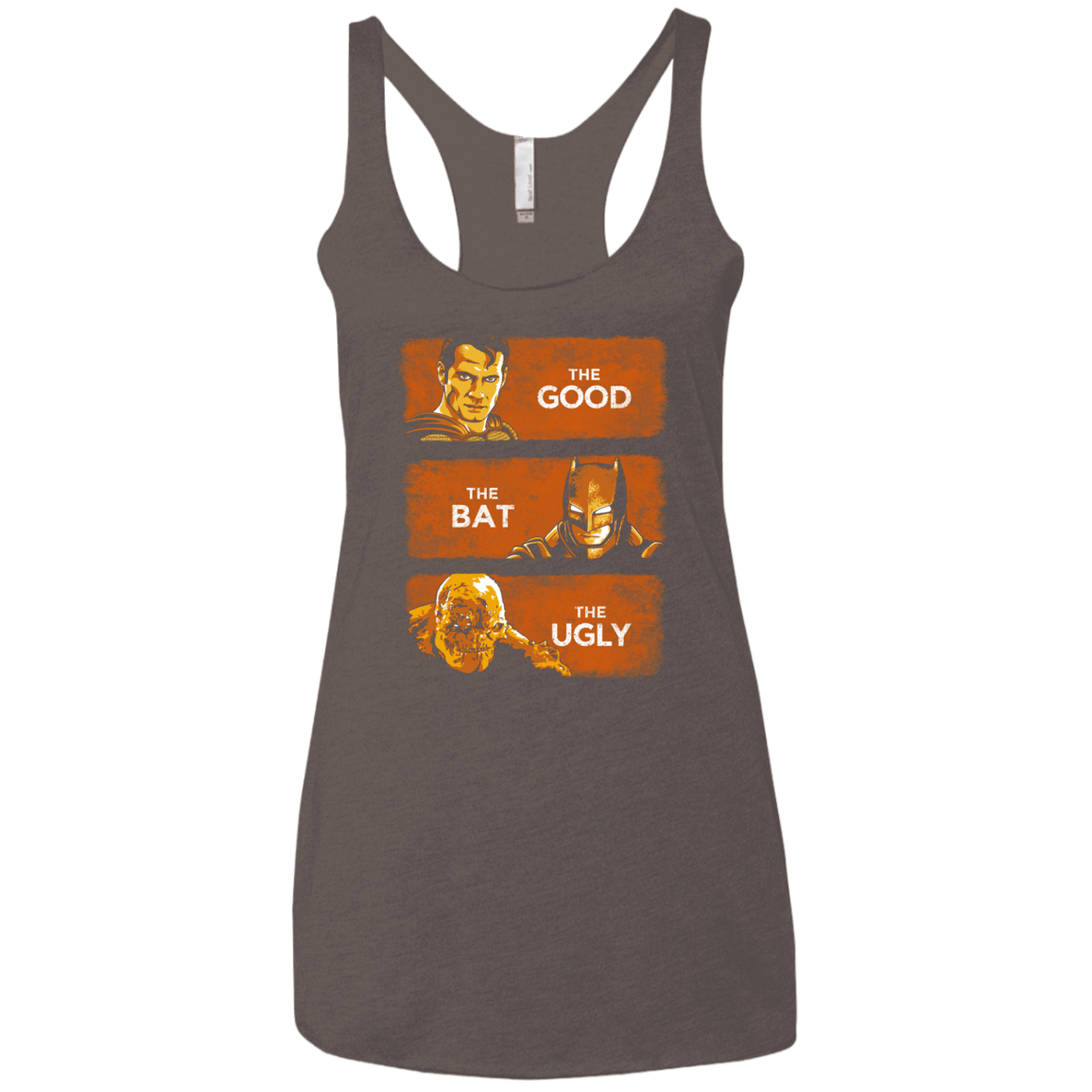 T-Shirts Macchiato / X-Small Good, Bat, Ugly Women's Triblend Racerback Tank