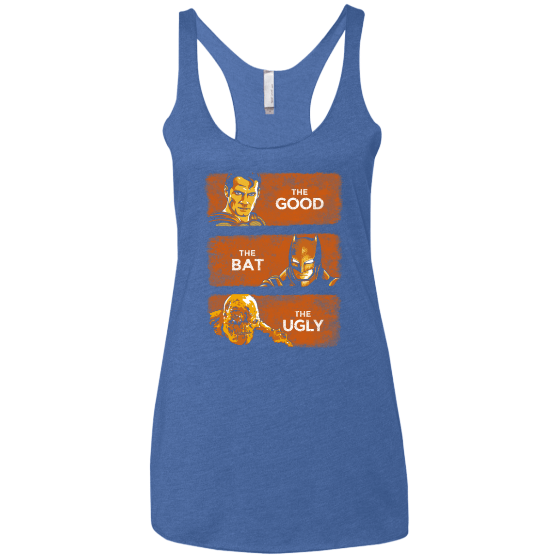 T-Shirts Vintage Royal / X-Small Good, Bat, Ugly Women's Triblend Racerback Tank