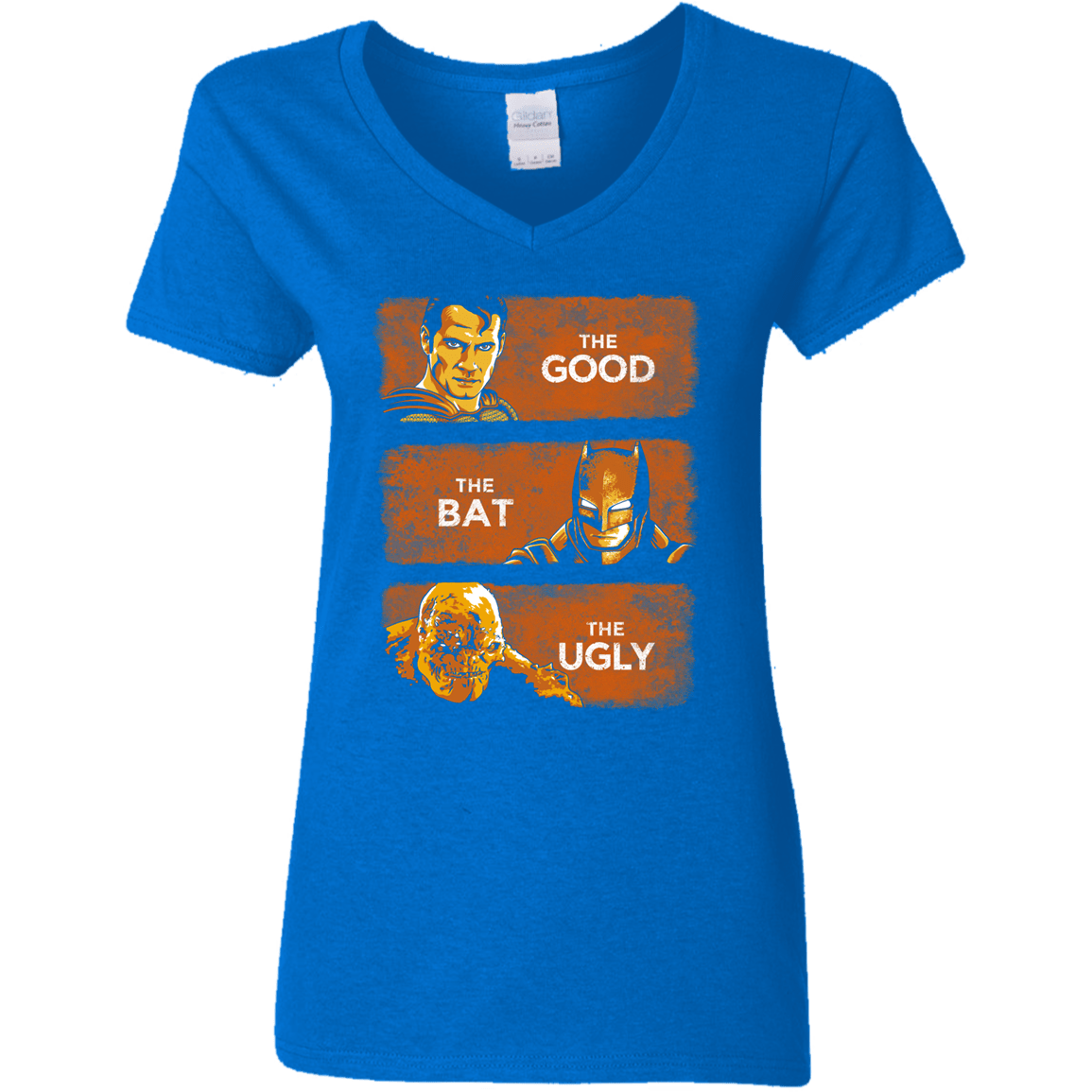 T-Shirts Royal / S Good, Bat, Ugly Women's V-Neck T-Shirt