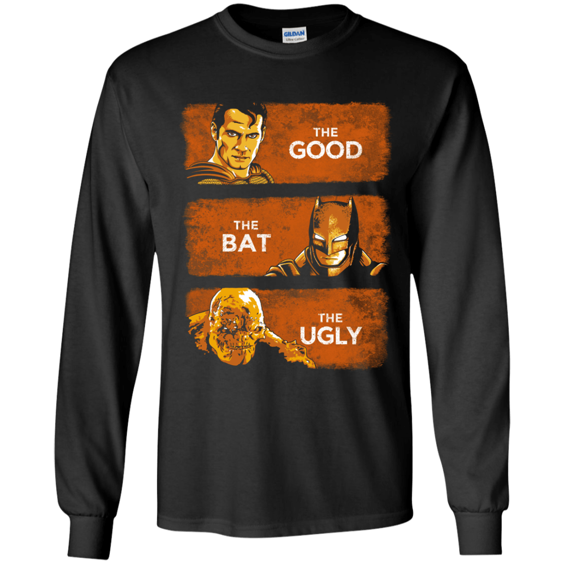T-Shirts Black / YS Good, Bat, Ugly Youth Long Sleeve T-Shirt