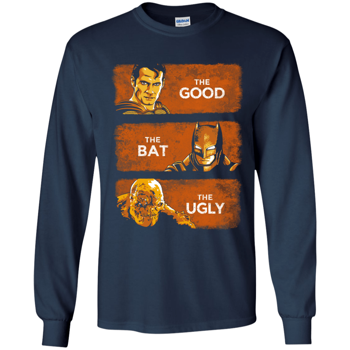 T-Shirts Navy / YS Good, Bat, Ugly Youth Long Sleeve T-Shirt