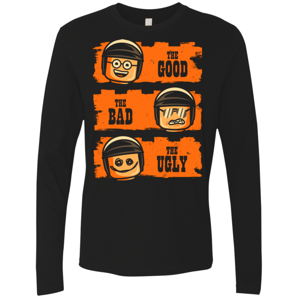 T-Shirts Black / Small GOOD COP BAD COP UGLY COP Men's Premium Long Sleeve