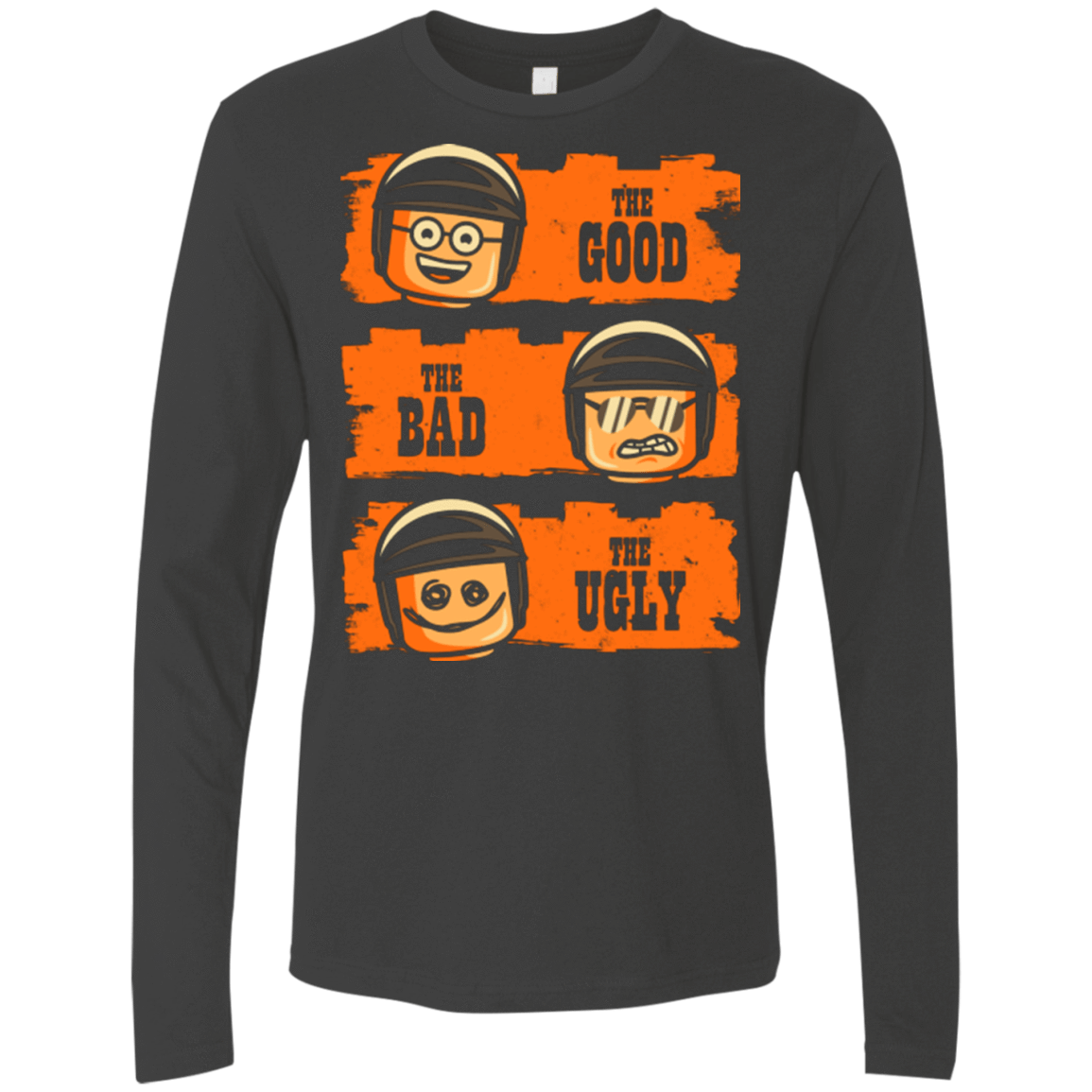 T-Shirts Heavy Metal / Small GOOD COP BAD COP UGLY COP Men's Premium Long Sleeve