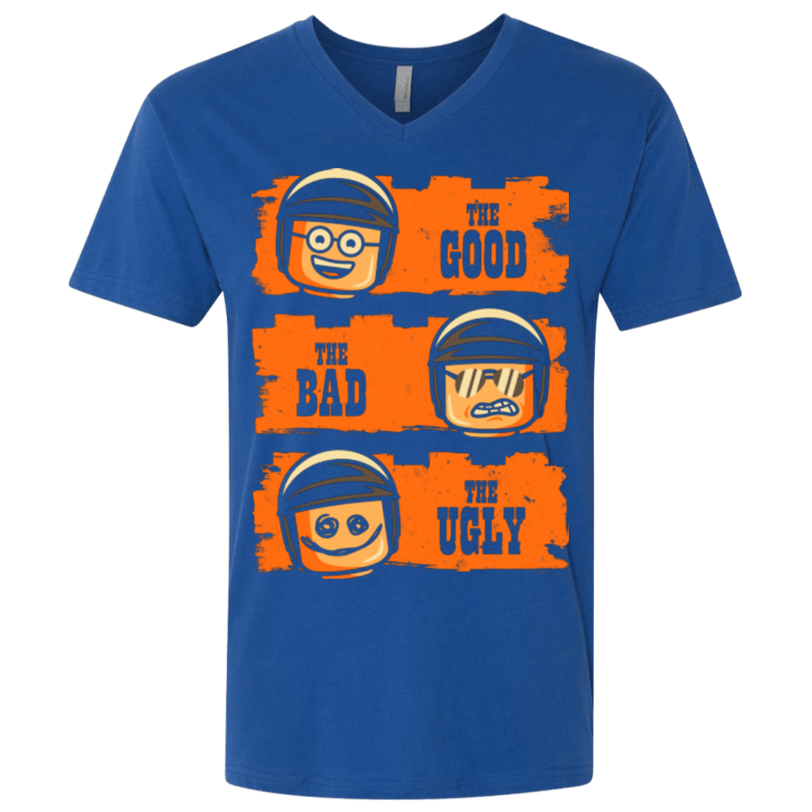 T-Shirts Royal / X-Small GOOD COP BAD COP UGLY COP Men's Premium V-Neck