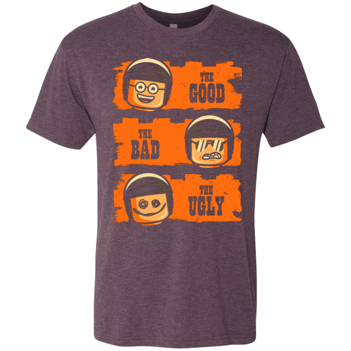 T-Shirts Vintage Purple / Small GOOD COP BAD COP UGLY COP Men's Triblend T-Shirt