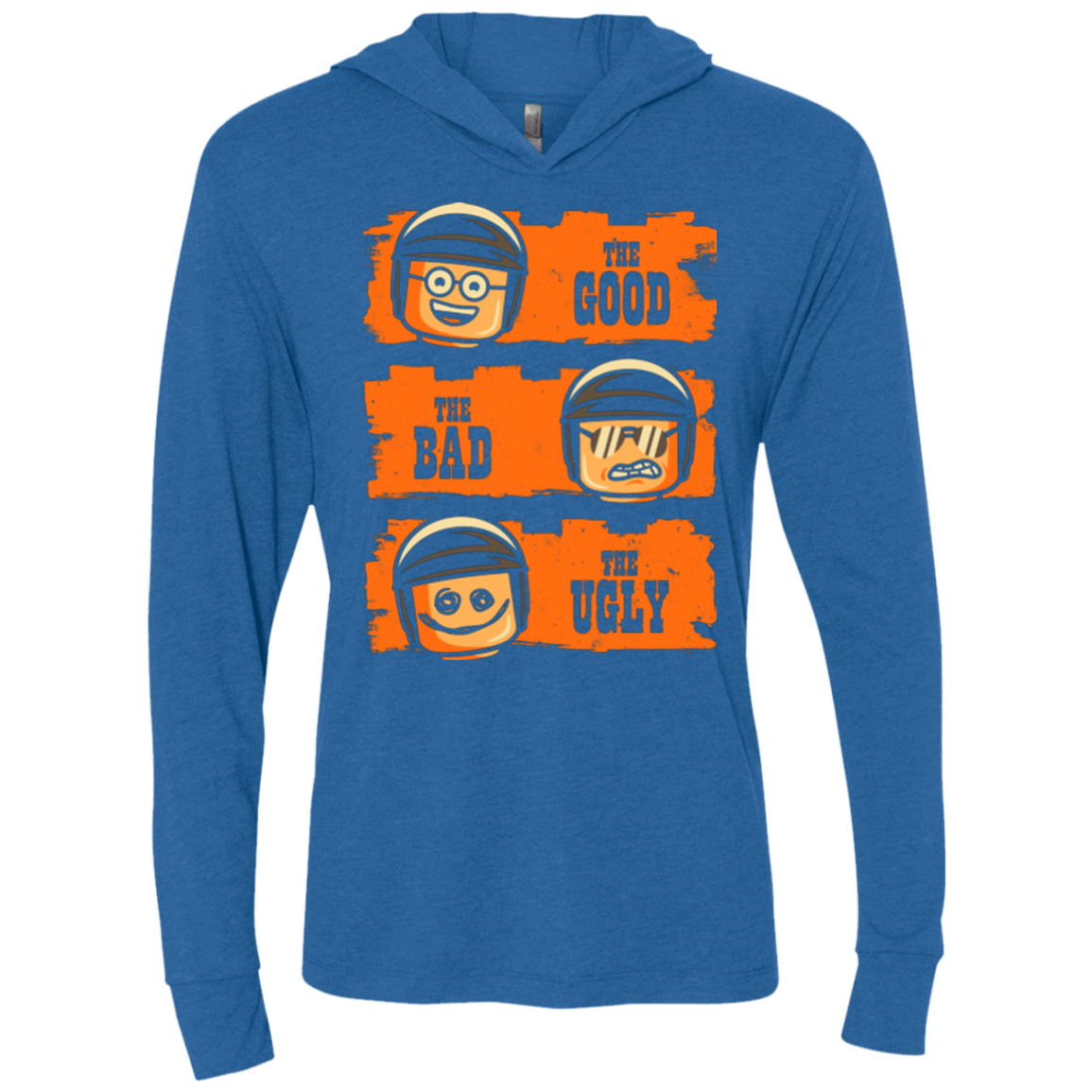 T-Shirts Vintage Royal / X-Small GOOD COP BAD COP UGLY COP Triblend Long Sleeve Hoodie Tee